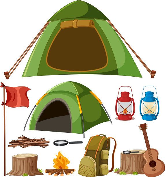 一套露营帐篷图片下载