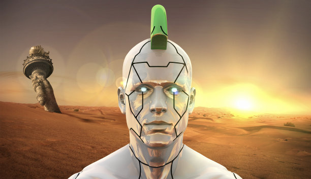 面向纽约未来的人工智能机器人图片下载