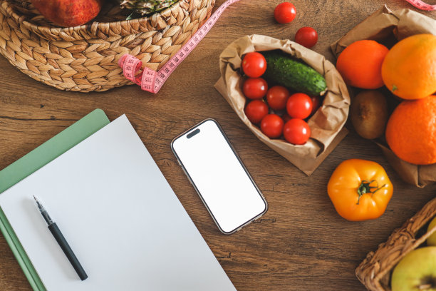 手机隔离屏幕，空间为您的应用程序，减肥和医疗保健的概念图片下载