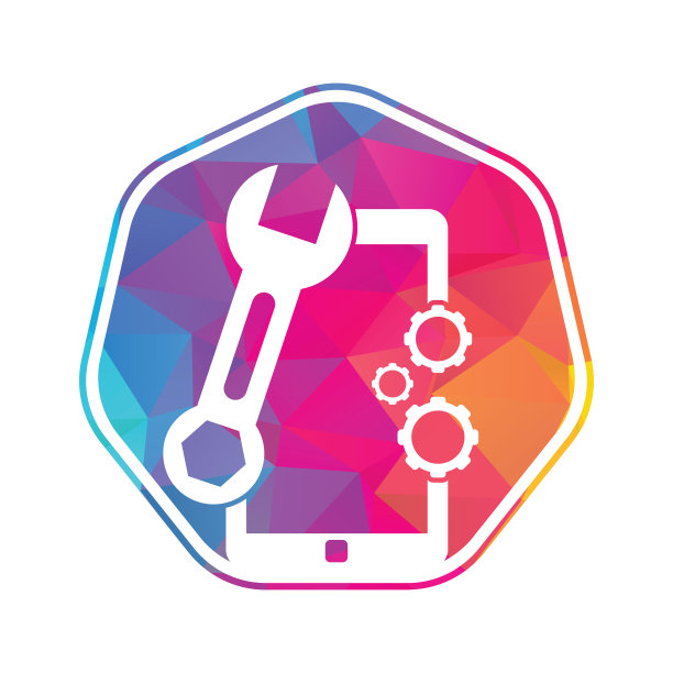 移动维修标志设计模板。图片下载