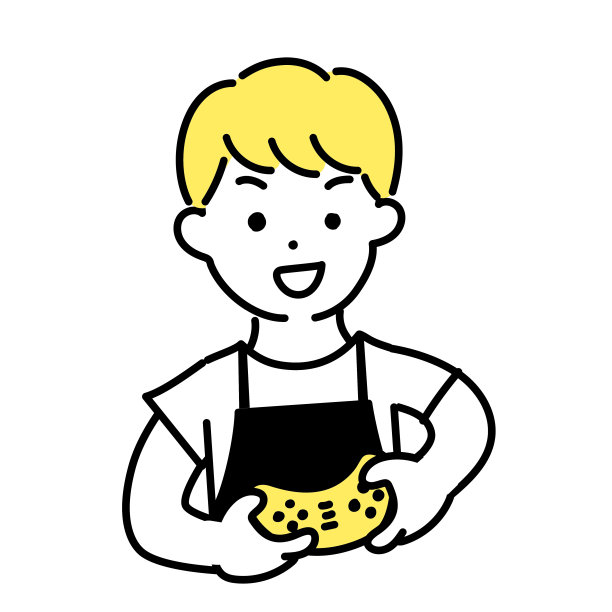 萌人插画系列_男职员_游戏玩家图片下载