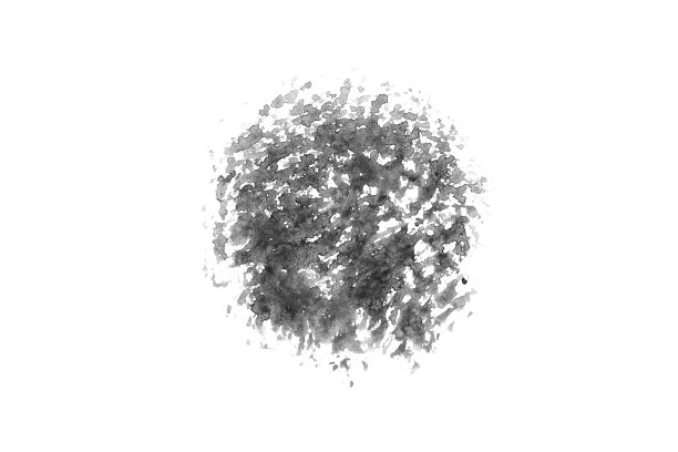 抽象水墨-黑色水彩蔓延或染色在白色的背景，抽象的颜色，抽象的纹理图片下载