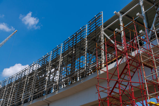 正在建设中的地铁大桥图片下载