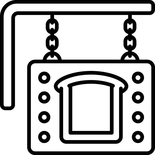 奶酪面包屋木制商业标志矢量线图标设计，面包店和烘焙好的标志，烹饪大师，食品鉴赏家库存插图，法国面包制造商商店概念图片下载