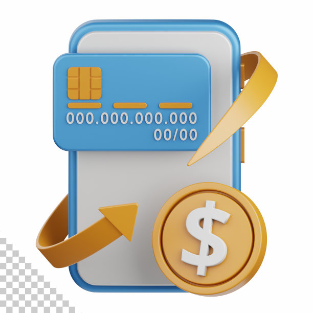 3d渲染移动交易隔离有用的业务，支付，货币和交易的设计图片下载