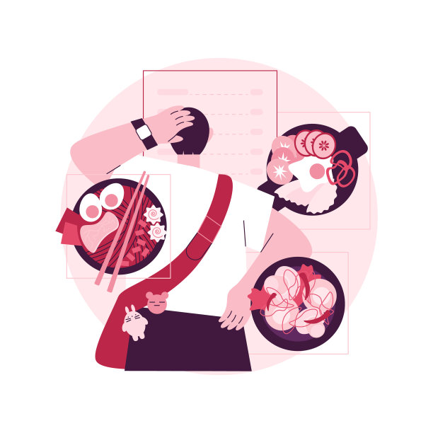 韩式料理抽象概念图片下载