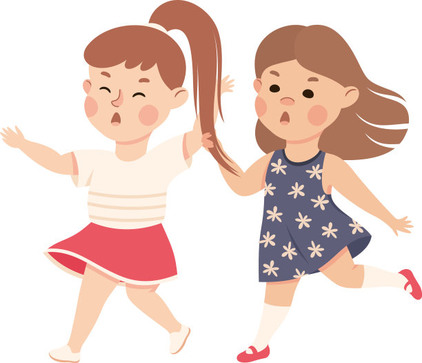 无礼的女孩欺负和虐待她的同伴图片下载