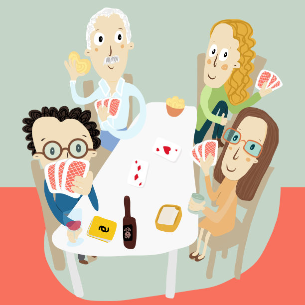 朋友们在家里打牌图片下载