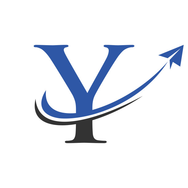 旅行标志在字母Y矢量模板。字母Y航空旅行标志设计图片下载