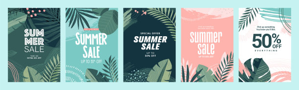 夏季促销海报设计模板图片下载