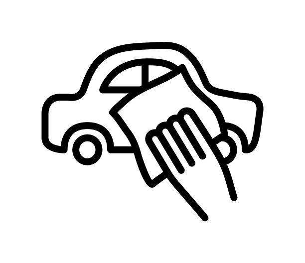 洗车平线图标。为移动概念和网页设计，商店概述标志图片下载