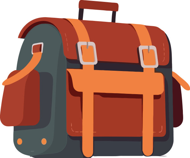 旅行者们为夏天的冒险之旅收拾行囊图片下载