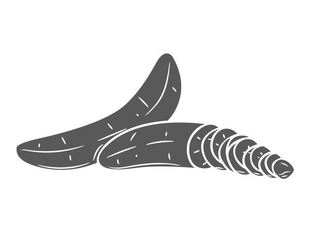 香蕉碎片字形图标图片下载