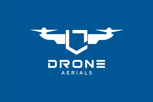 字母无人机标志设计模板摄影图片下载