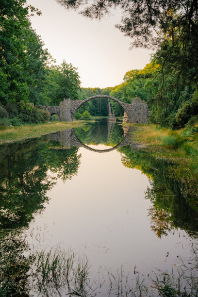 德国魔鬼桥的风景图片下载