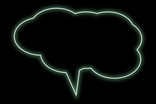 霓虹彩色聊天泡泡图片下载