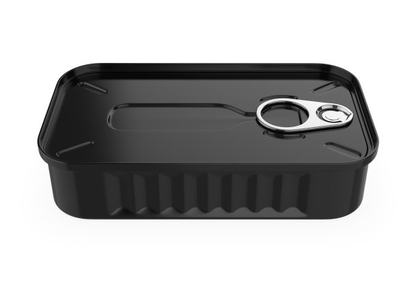 空白拉标签金属食品罐头模板。图片下载