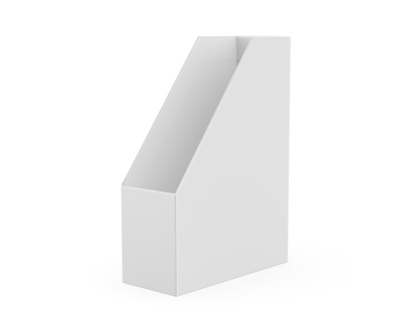 空白纸板办公存储组织者，票房文件盒持有人和图书存储盒模板。图片下载