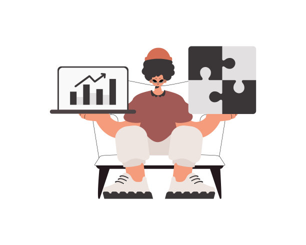 这个人手里拿着一副发呆的样子和一张积极的成绩表。一堆工作。义务。时尚的风格，矢量插图图片下载