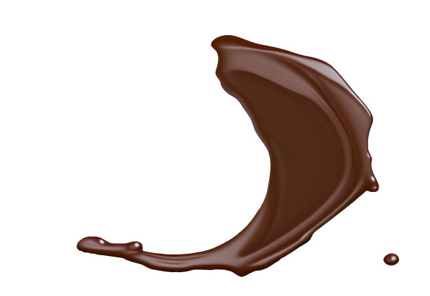 巧克力飞溅透明背景PNG易于使用图片下载