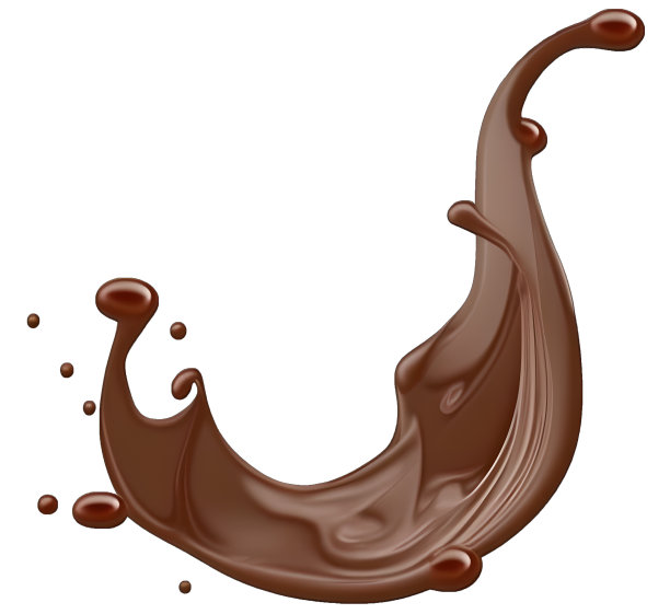巧克力飞溅透明背景PNG易于使用图片下载