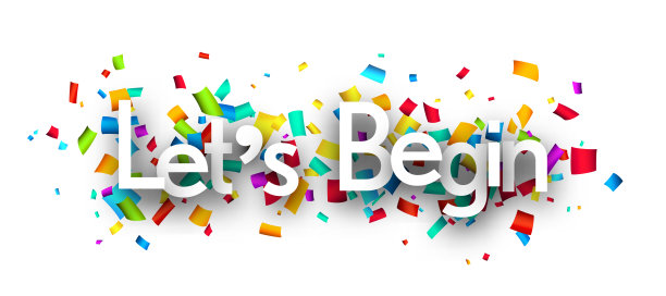 让我们开始在彩色剪纸彩带背景签名。图片下载