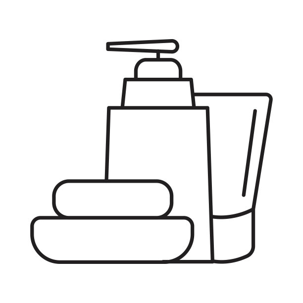 采购产品洗漱用品，化妆品，乳液，产品，护肤品，化妆品图标图片下载