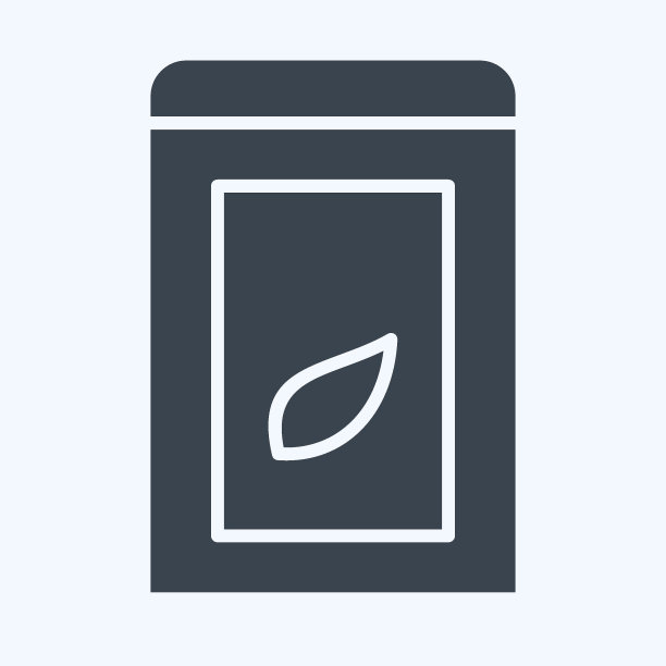 图标茶盒。与茶有关的符号。字形风格。简单的设计可编辑。简单的说明。绿茶图片下载