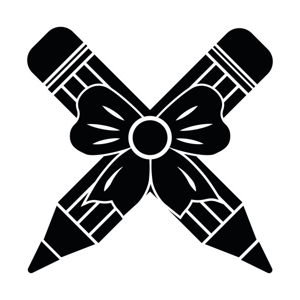 铅笔图标在时尚的平面风格，矢量铅笔图标，矢量插图模板图片下载