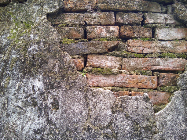 古色古香的砖墙纹理背景。图片下载