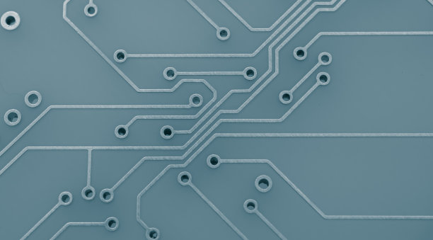 印刷电路。轨道布局。图片下载