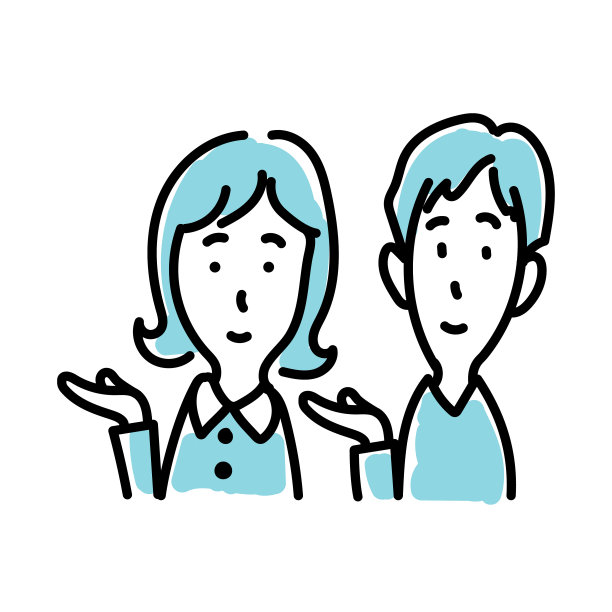 男人和女人的指导，矢量插图图片下载