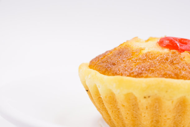 港式樱桃椰子蛋挞蛋糕图片下载