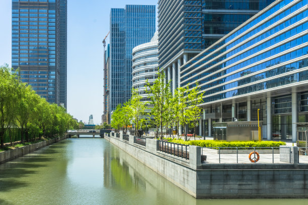 上海江畔的现代建筑图片下载