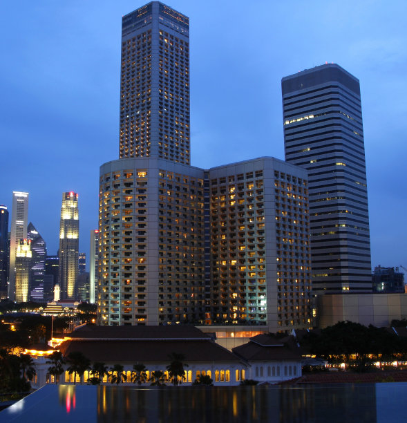 新加坡城市天际线图片下载