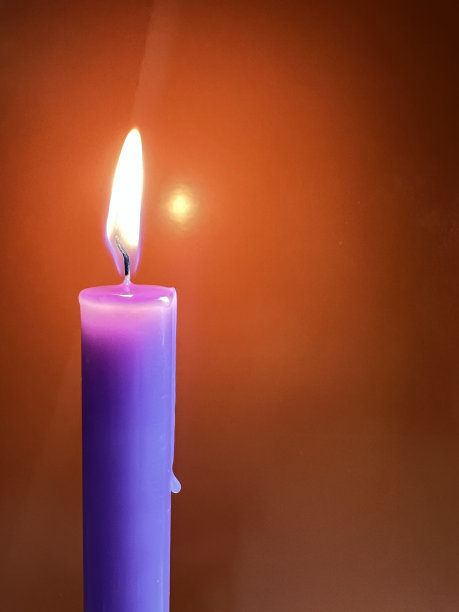 黄黑色调的紫色蜡烛图片下载