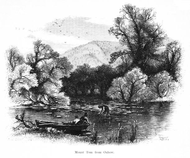 从马萨诸塞州康涅狄格河谷的奥克斯博看汤姆山，美国，美国地理图片下载