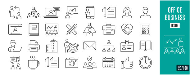 办公室线路图标图片下载