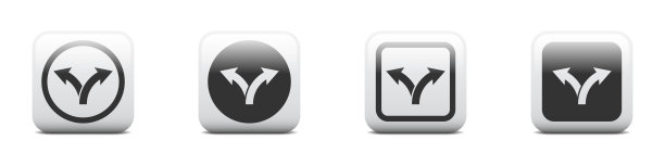 备选路线图标。矢量插图。图片下载