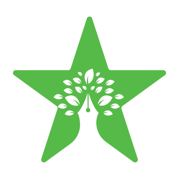 笔树标志设计模板。图片下载