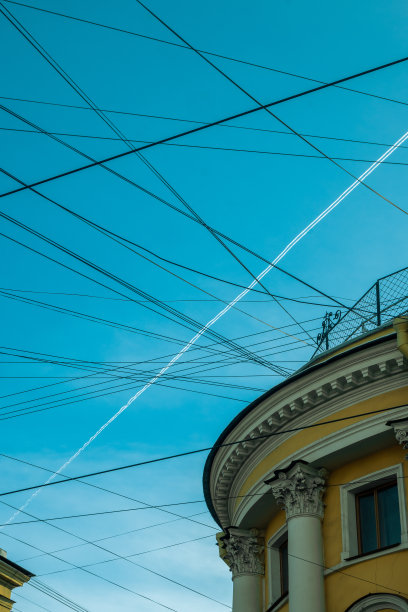 圣彼得堡的彩色建筑照片图片下载