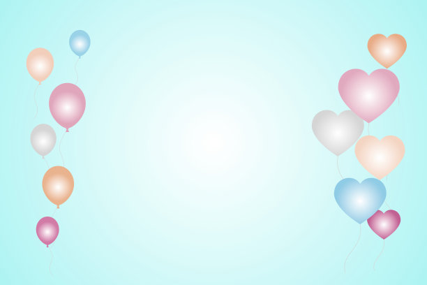 色彩柔和的气球图片下载