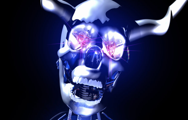 人工智能魔鬼机器人脸图片下载