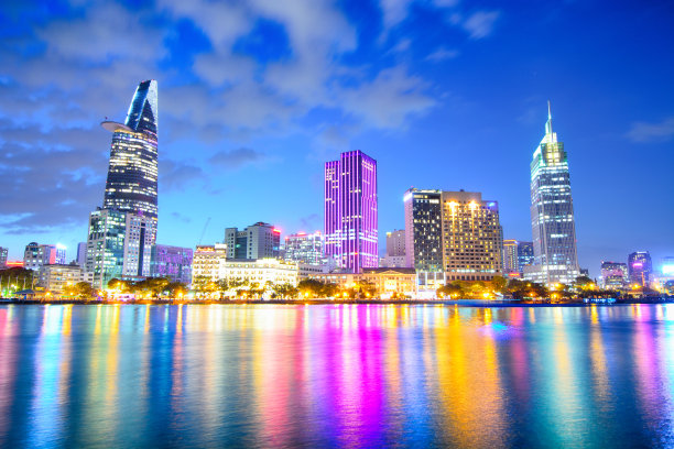 胡志明市的天际线图片下载