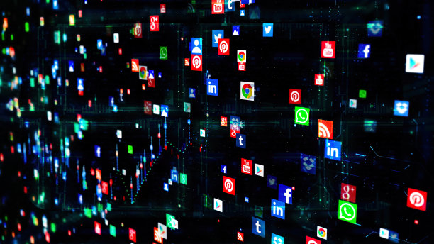 社交媒体增长图表图片下载