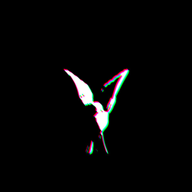 白色黑色小鸟飞怨抓脏朋克风格印刷文化符号形状图形红绿图片下载