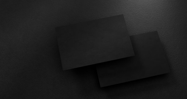 黑色名片模型纹理背景。现代风格。可定制的模型图片下载
