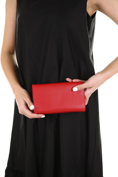 红色女式手提包图片下载