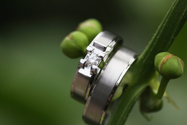 白金结婚戒指图片下载