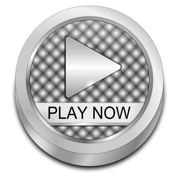现在播放按钮- 3D插图图片下载